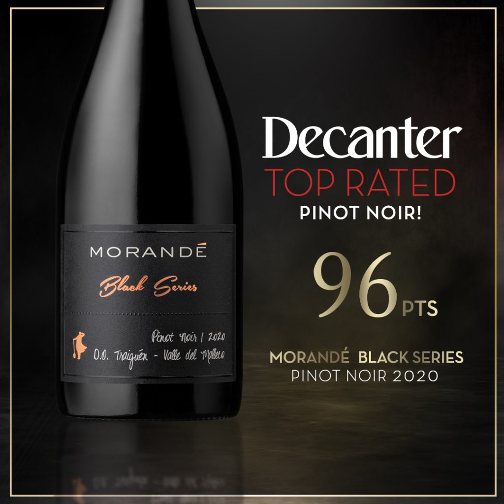 MORANDÉ BLACK SERIES RANKED CHILE’S BEST PINOT NOIR BY DECANTER
